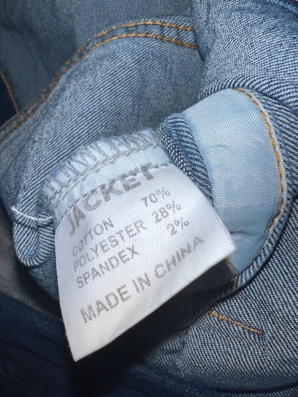 Fashion Denim Blue Jacket With Button Closure & Pockets Small NWT - Picture 8 of 8